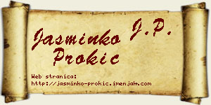 Jasminko Prokić vizit kartica